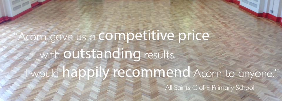 Wood Floor Sanding testimonial from All Saints C of E Primary School